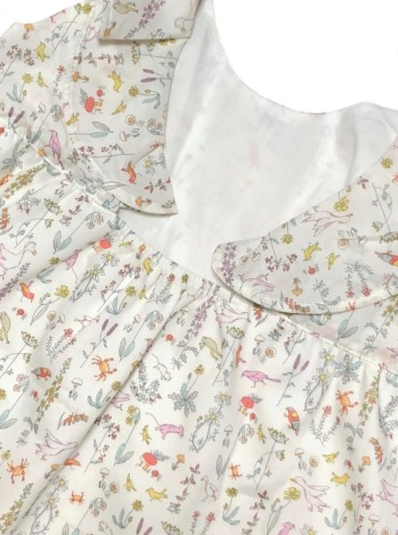 画像7: Olivier(オリビエ) AMBERLILY アンバーリリー サマードレス (リバティプリント Theo Pale Pink Linen セオペールピンク) 4歳/5歳 (7)