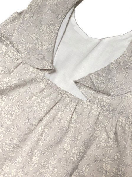 画像5: Olivier(オリビエ) AMBERLILY アンバーリリー サマードレス （リバティプリント Capel Grey カペル・グレー） 7歳/8歳 (5)