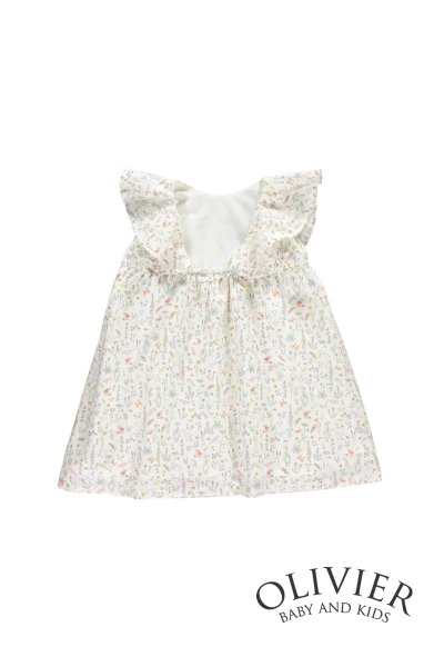 画像3: Olivier(オリビエ) AMBERLILY アンバーリリー サマードレス (リバティプリント Theo Pale Pink Linen セオペールピンク) 4歳/5歳 (3)