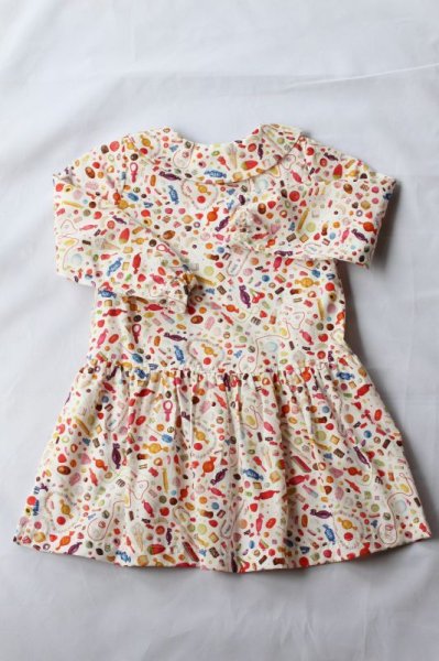画像2: P'tit chic ...de Paris(プチシックデパリ) 切替ワンピース(リバティプリント トゥルーリー・スクランプシャス Truly Scrumptious)2歳86cm (2)