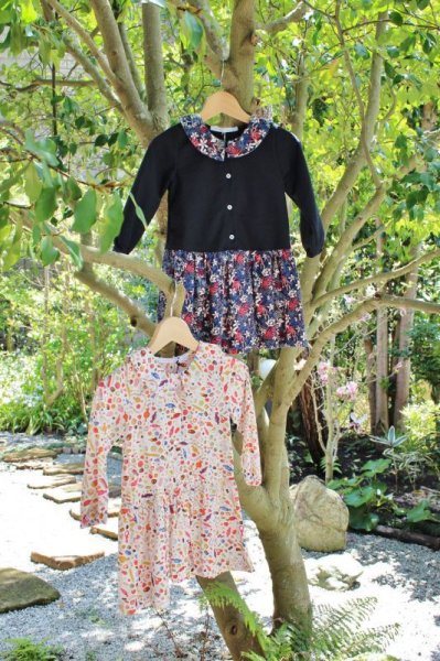 画像3: P'tit chic ...de Paris(プチシックデパリ) 切替ワンピース(リバティプリント トゥルーリー・スクランプシャス Truly Scrumptious)2歳86cm (3)