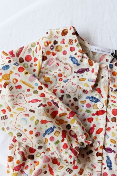 画像5: P'tit chic ...de Paris(プチシックデパリ) 切替ワンピース(リバティプリント トゥルーリー・スクランプシャス Truly Scrumptious)2歳86cm (5)