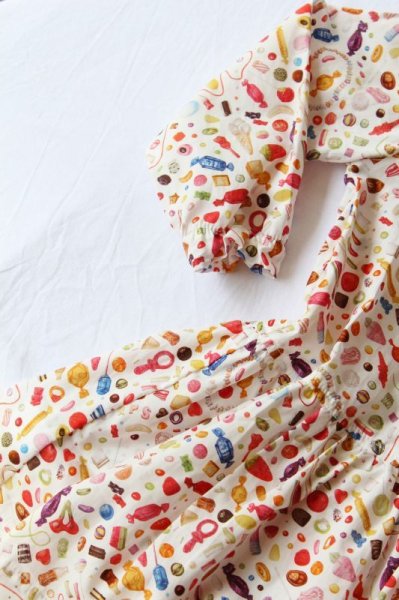 画像4: P'tit chic ...de Paris(プチシックデパリ) 切替ワンピース(リバティプリント トゥルーリー・スクランプシャス Truly Scrumptious)2歳86cm (4)