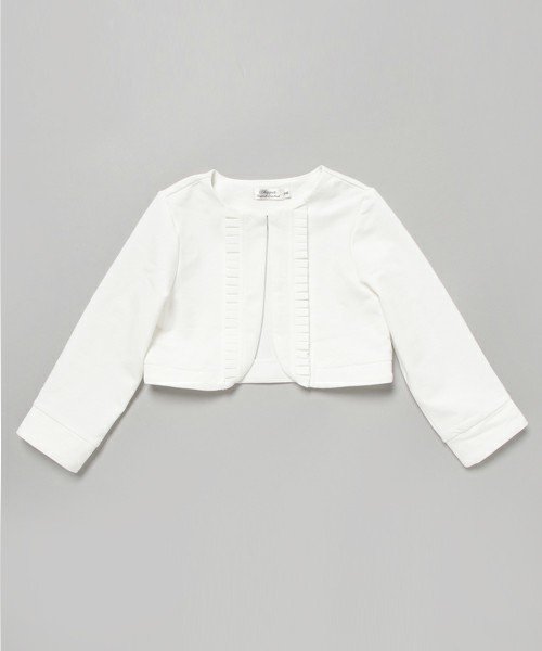 画像2: Tappet(タペット) ボレロ+ワンピースセットアップ(オフホワイト) 120cm (2)