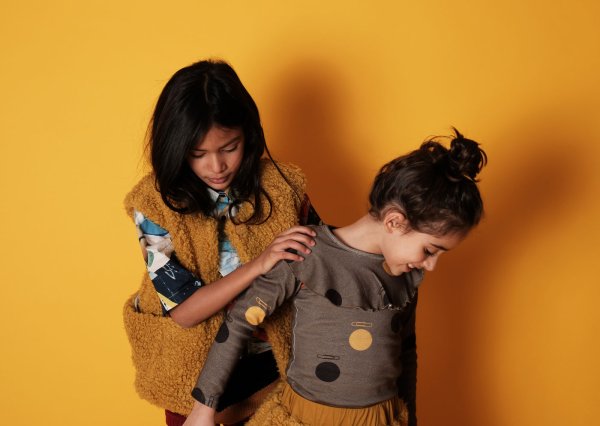 画像4: 【SALE!!30%オフ!!】 WOLF&RITA(ウルフ&リタ) CELIA-ベスト-(YELLOW FUR)2歳92cm (4)