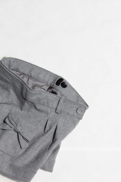 画像4: ALETTA(アレッタ) リボン付グレーショートパンツ 2歳92cm (4)