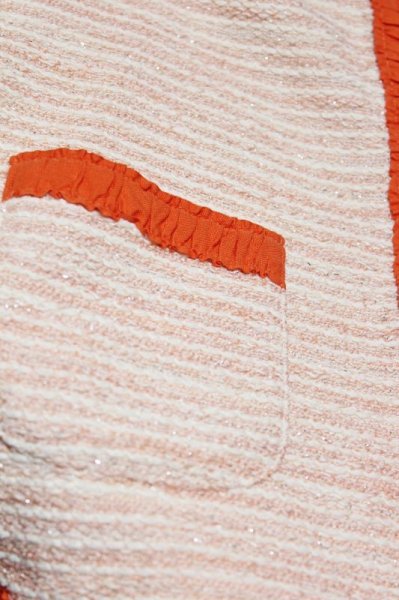 画像3: [SALE!!]Il gufo(イルグッフォ) ツイードジャケット（オレンジ） 14歳158cm (3)