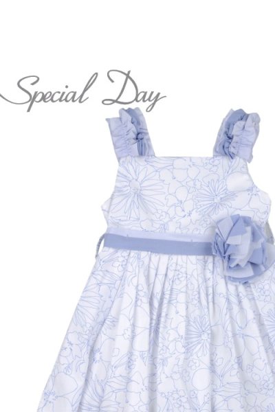 画像1: 【SALE!!】Special Day(スペシャルデイ) ベルト付サマードレスワンピース 4歳6歳 (1)