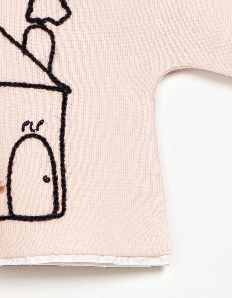 画像3: 【SALE!!30%OFF!!】 play up(プレイアップ) ロングスリーブトップス(ピンク)2歳 (3)