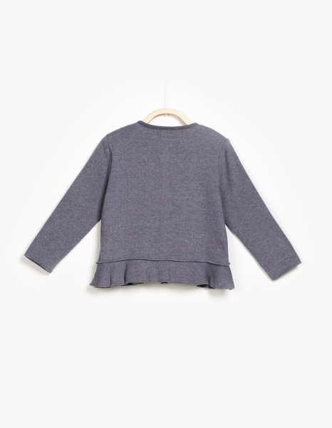 画像2: play up(プレイアップ) ベーシックカーディガン(グレー)6歳114-122cm (2)