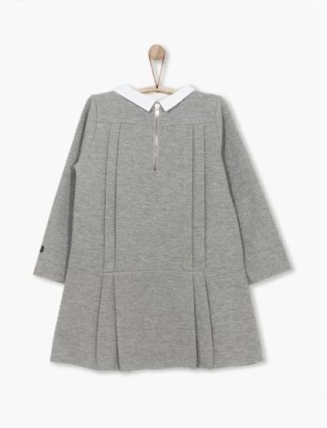 画像2: 【SALE!!30%OFF!!】 play up(プレイアップ) Roma Dress長袖ジャージワンピース(グレー)6歳114-112cm (2)