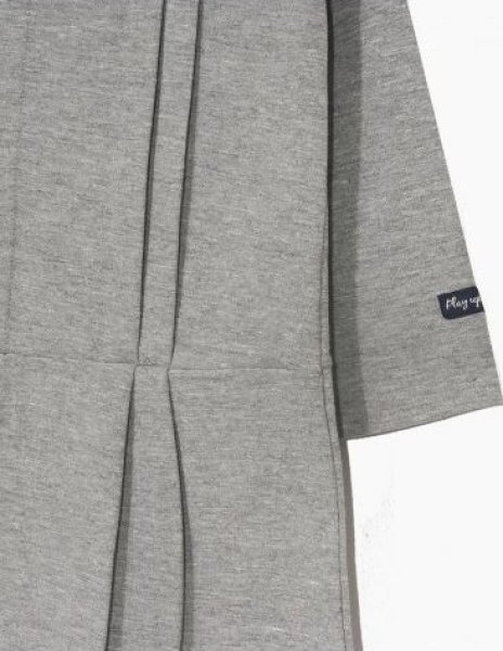 画像3: 【SALE!!30%OFF!!】 play up(プレイアップ) Roma Dress長袖ジャージワンピース(グレー)6歳114-112cm (3)