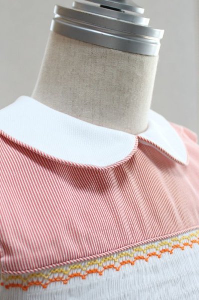 画像5: 【再入荷!!】ニモの親子が泳ぐスモッキングワンピース 2歳3歳 (5)