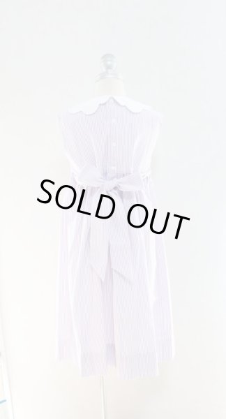 画像3: 【再々入荷!!】パープルの蝶々が遊ぶスモッキングワンピース 3歳95cm (3)