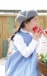 画像1: 【JiJiオリジナル】 プリンセスラインワンピース/ジャンパスカート(ブルードット) 2歳〜8歳 (1)